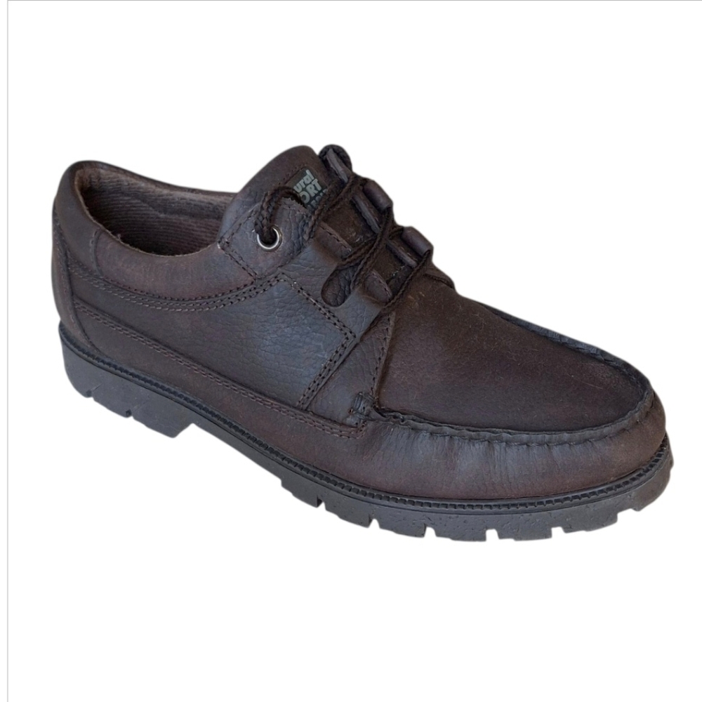 Natural Sport By Naturalizer Dark Brown Leather Ankle Boots Water Resist Shoes 9